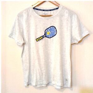 Life is Good one love tennis racket sleep shirt